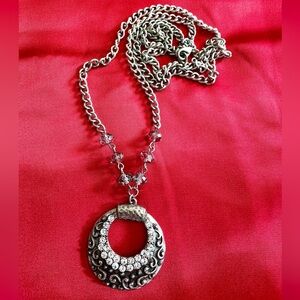 Long Silver Necklace